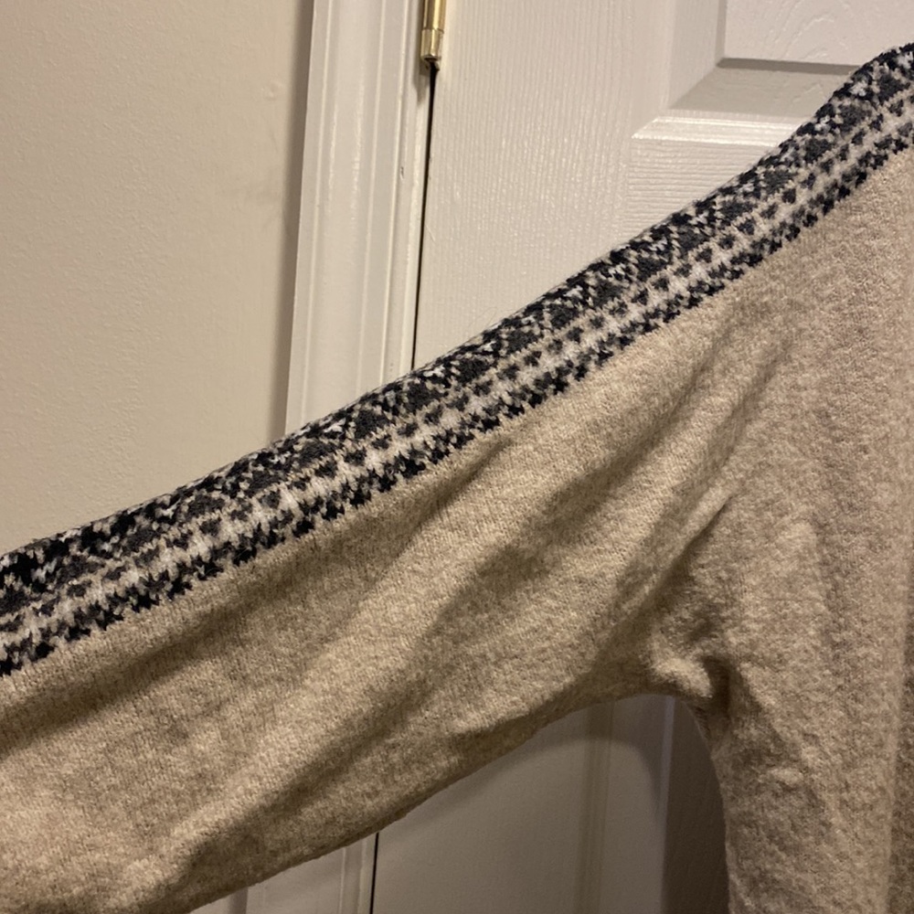 Beige Patterned Cardigan - Picture 3 of 5